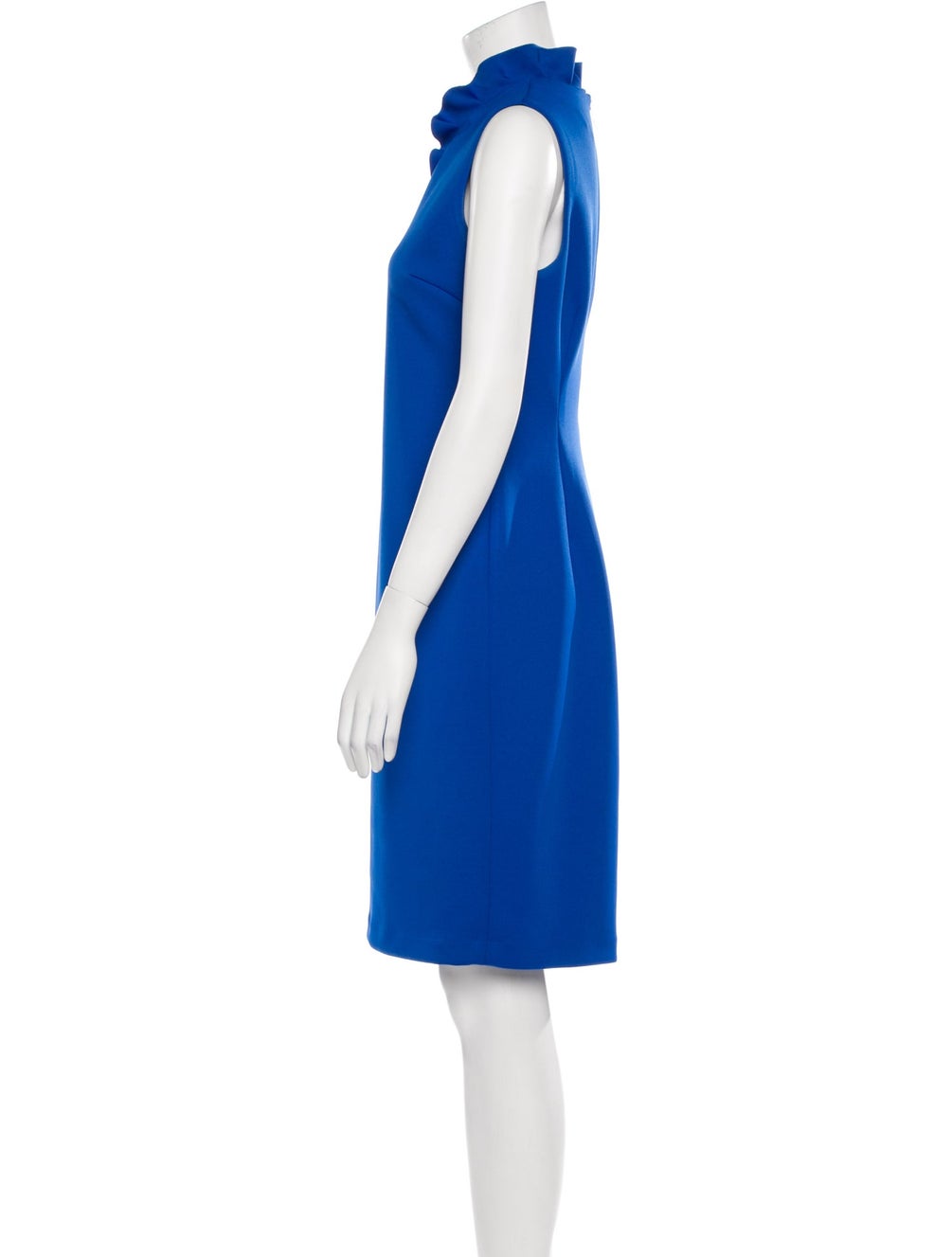 Calvin Klein Ruffled-Collar Scuba Sheath Dress