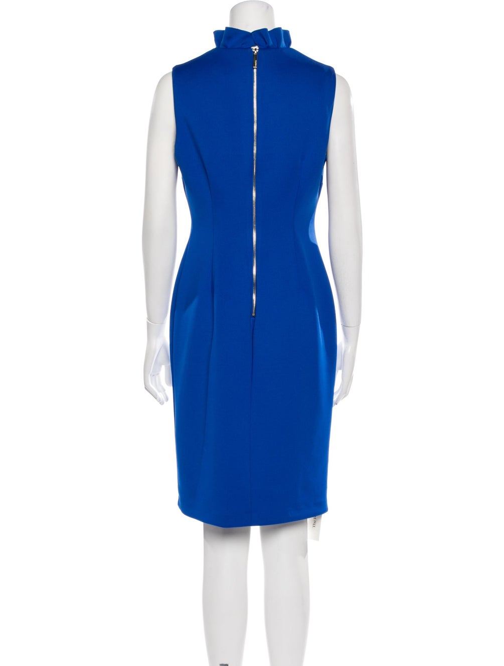 Calvin Klein Ruffled-Collar Scuba Sheath Dress